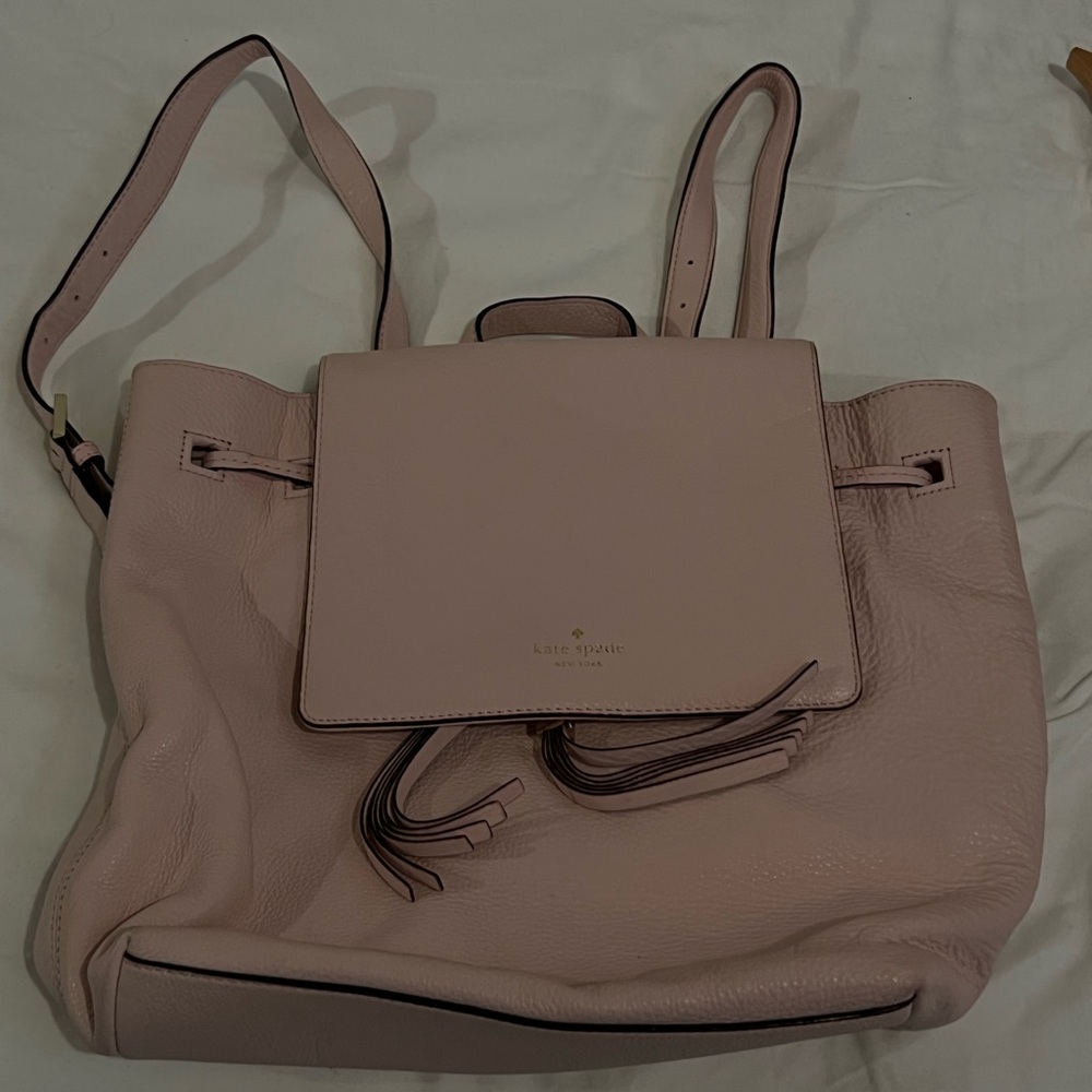 kate spade pink flap backpack